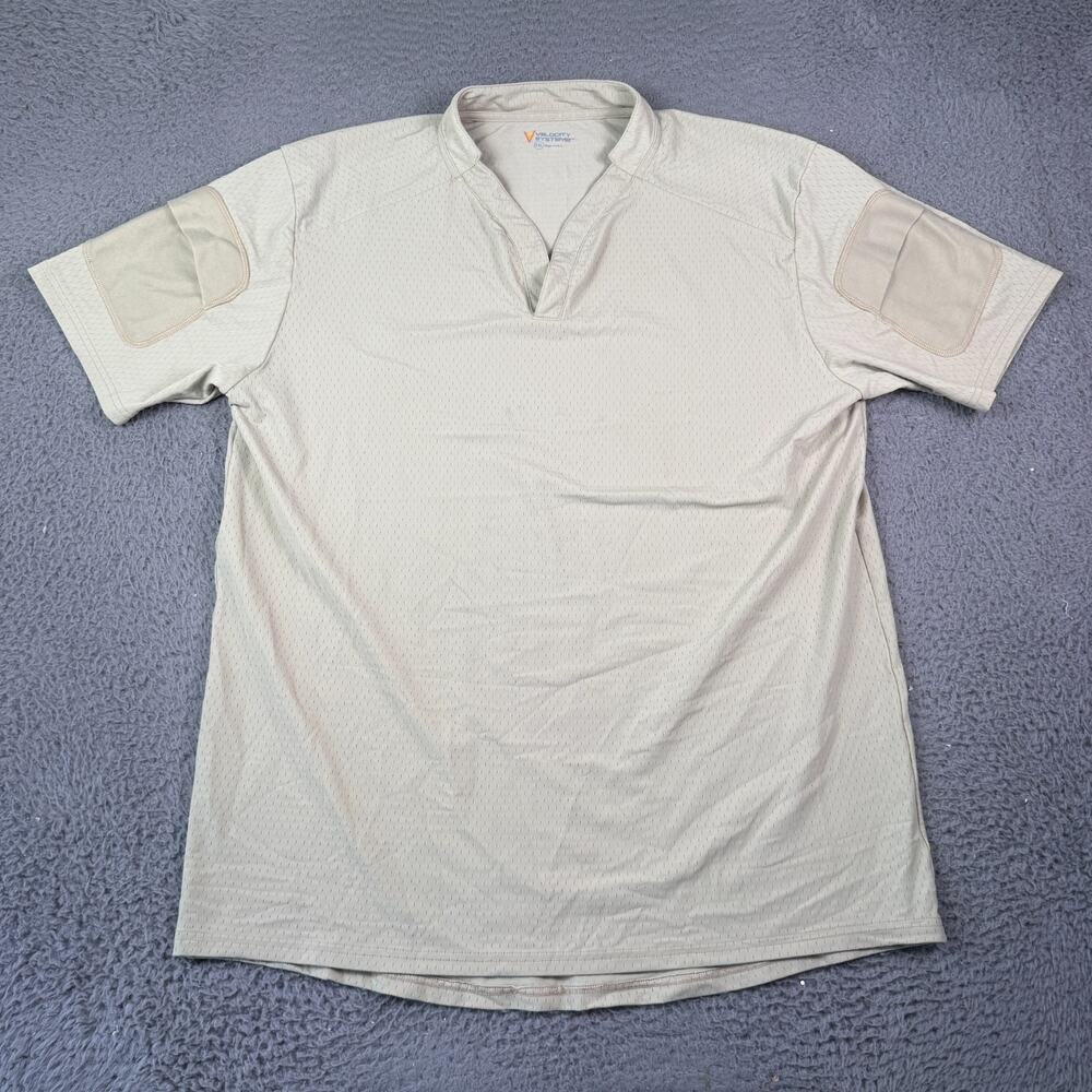 Velocity Systems BOSS Rugby Shirt Mens 2XL Beige Combat Tactical Military DEVGRU
